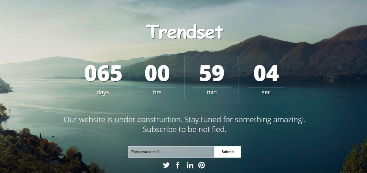 Trendset Coming Soon Templates