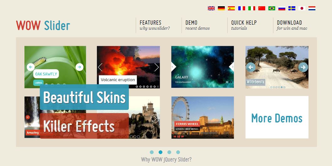 WOW Slider Slideshow