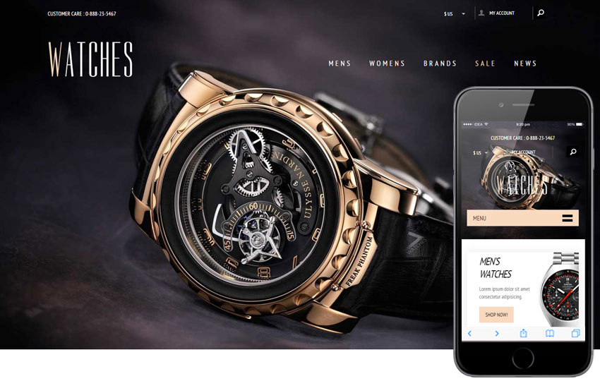 Watches - Ecommerce Web Template