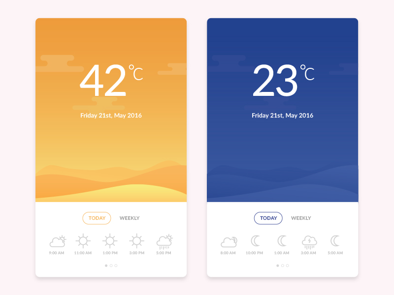 Weather UI Concept