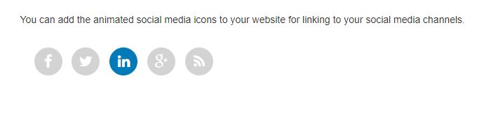 social media animated icons