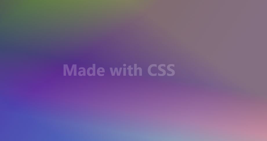 CSS Blurry Background