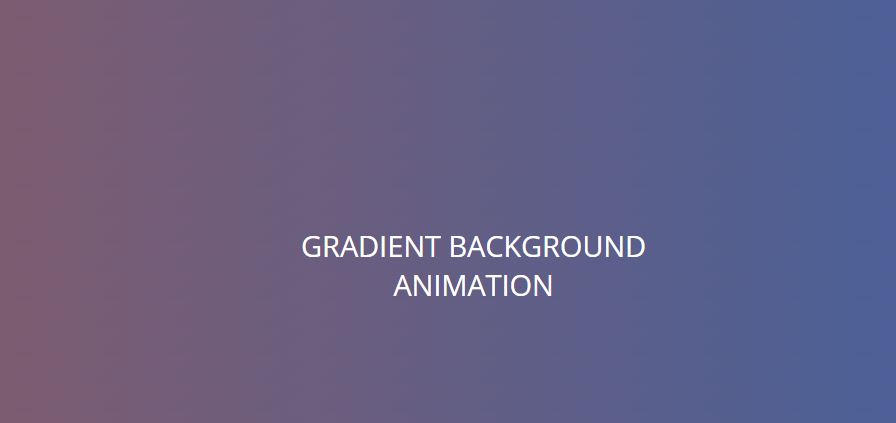 CSS Gradient Animation