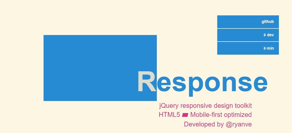  Response.js Mobile Jquery Toolkit