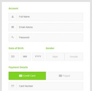 Beautiful HTML CSS Sign Up And Registration Form - OnAirCode