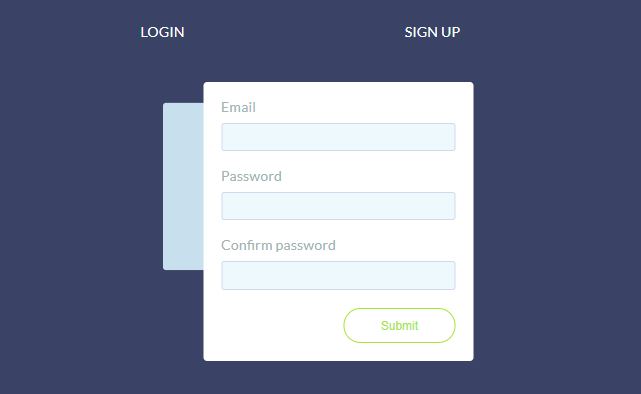 Sign Up Interface