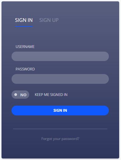 Sign Up Screen Animation