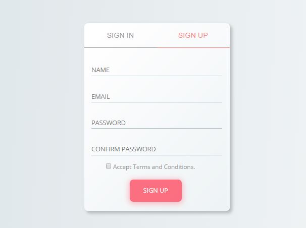 Sign in and Sign up - Single Form
