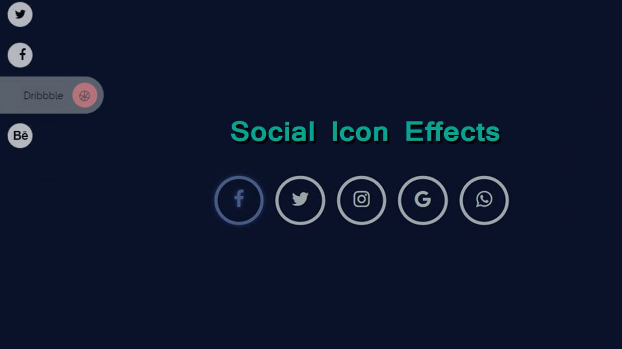 Social Icon Hover Effects