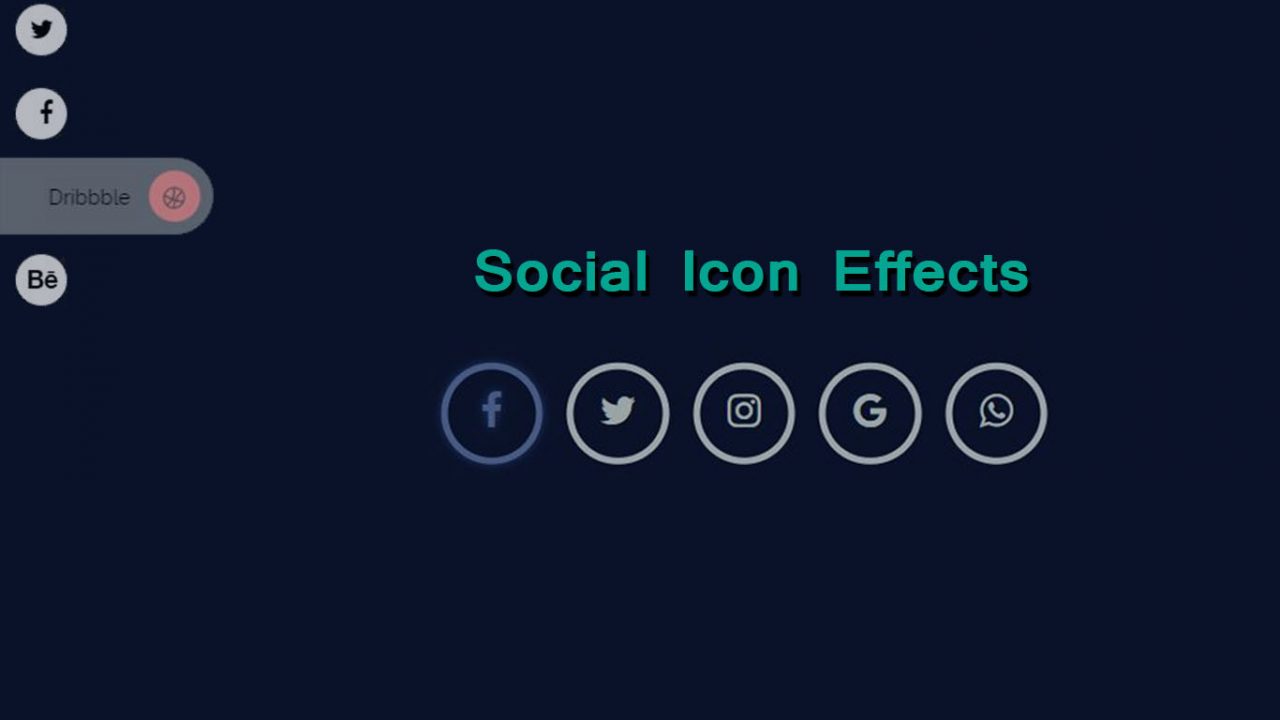 Beautiful Animated Social Icon Hover Effects