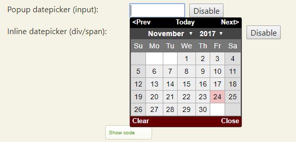 jQuery Datepicker