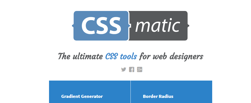 CSS Matic – Ultimate CSS Tools