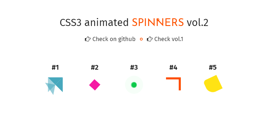 CSS3 Animation Spinners And Preloaders