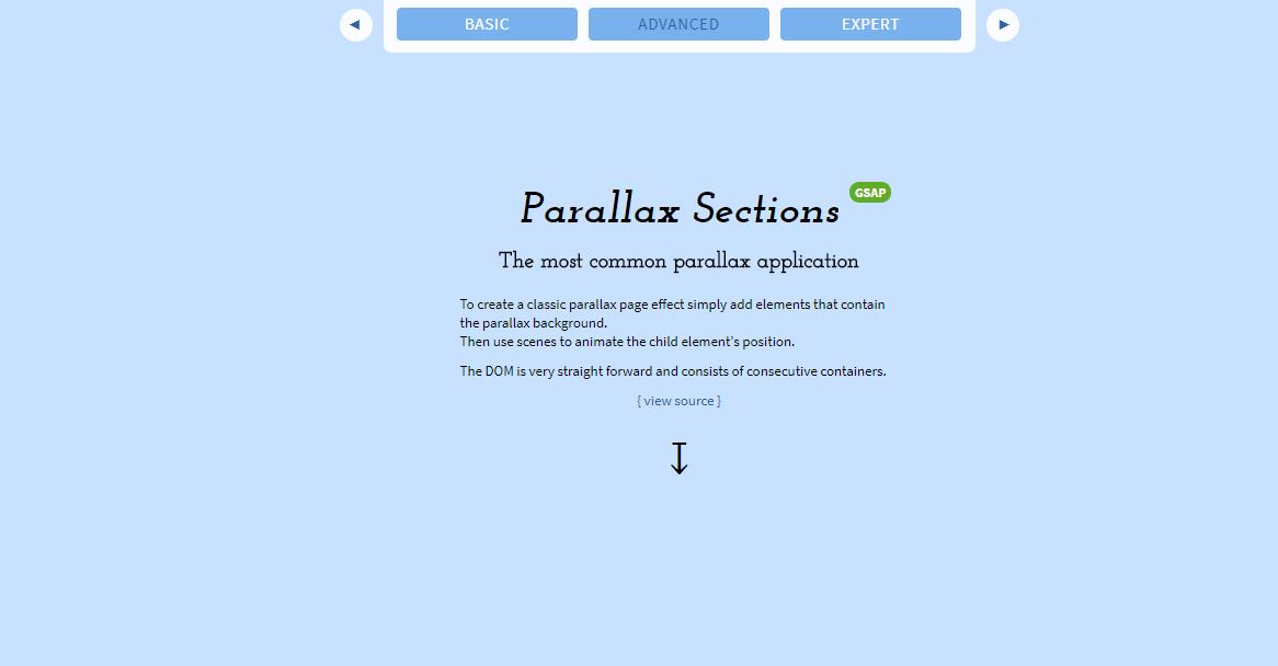 Parallax Sections