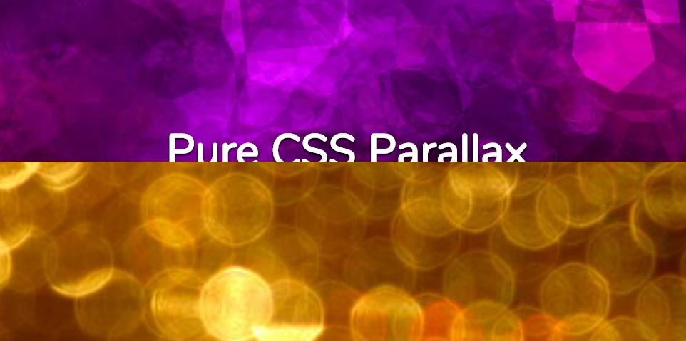 Pure CSS Parallax