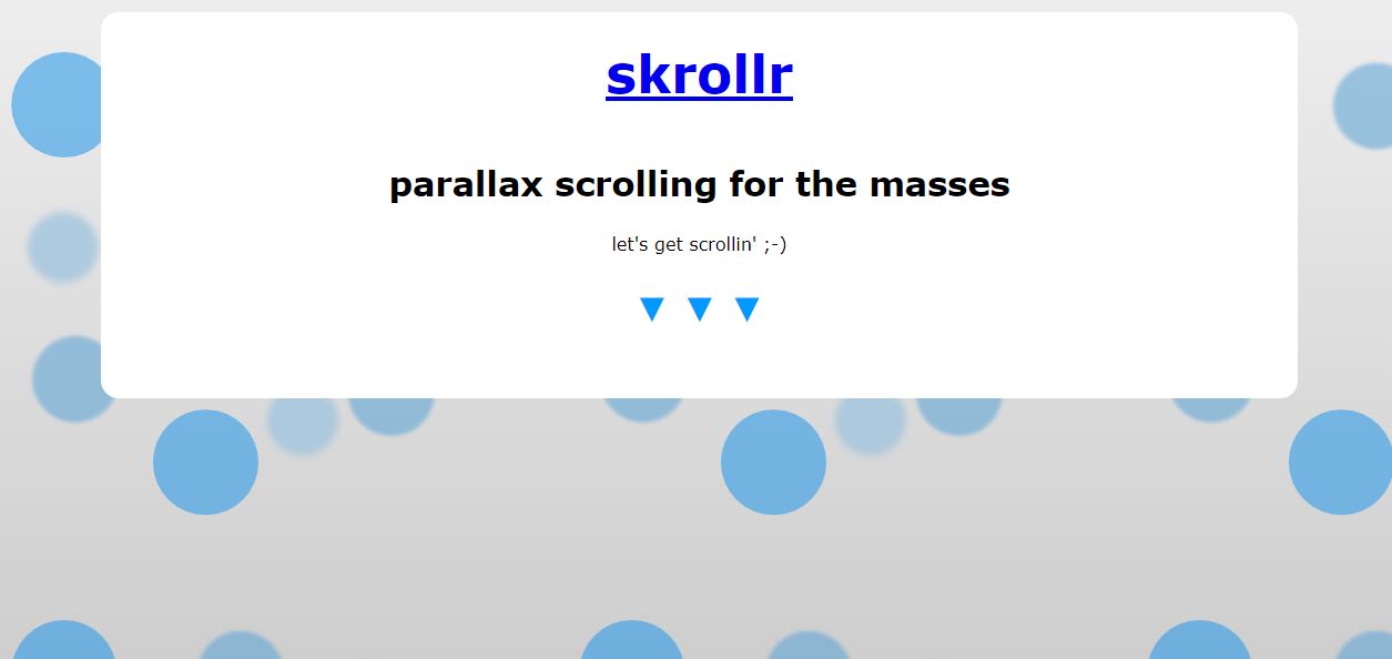 Skrollr - Parallax Scrolling