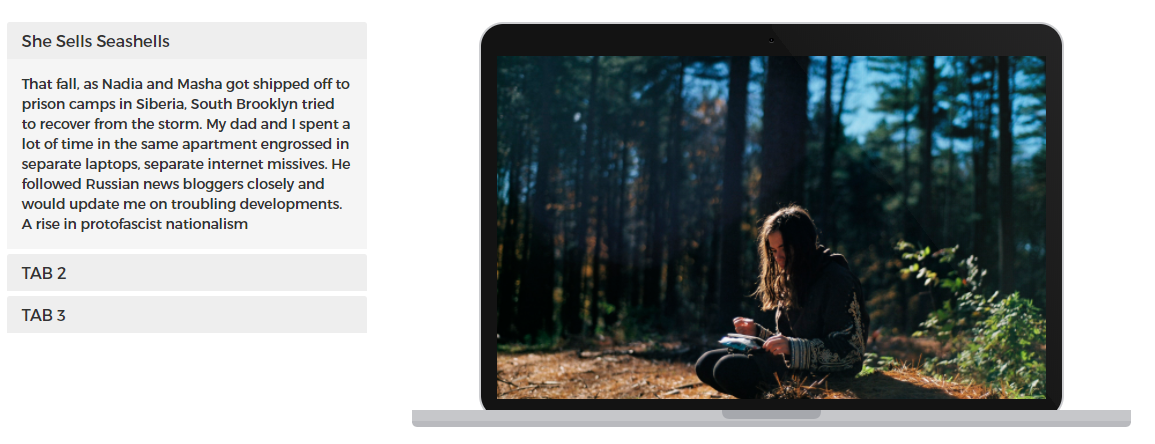 Tabbed Macbook Mockup Slider