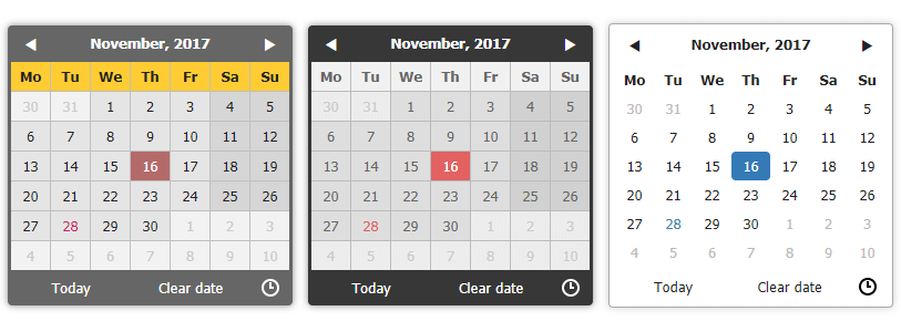 Zebra Date Picker