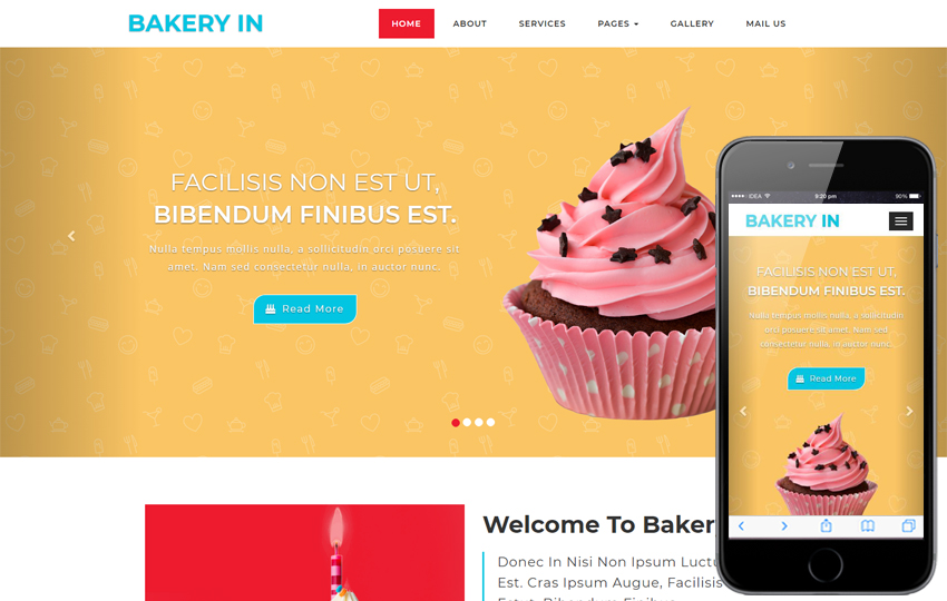 Bakery Hotel Web Template