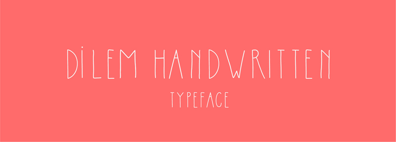 Dilem Handwritten Display Typeface