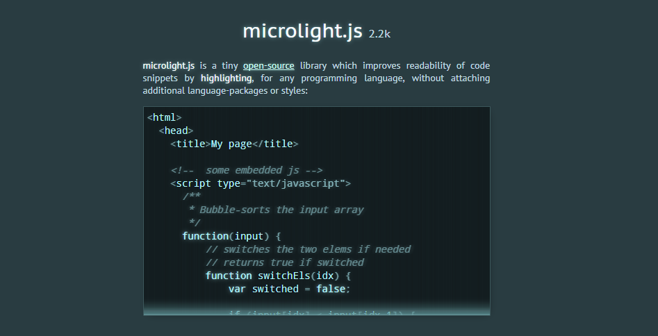 Microlight.js