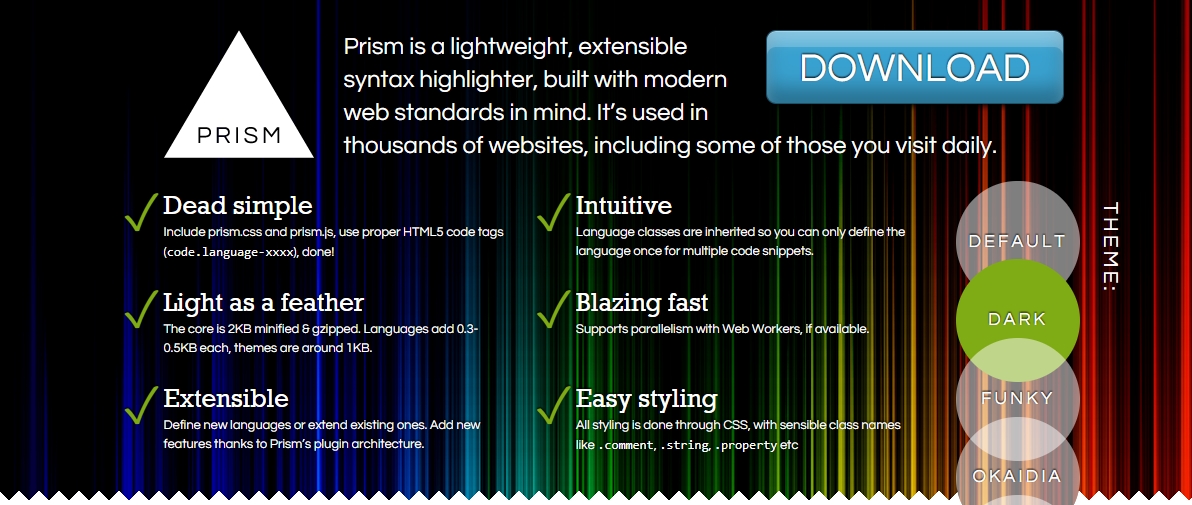 Prism – Lightweight Syntax Highlighter