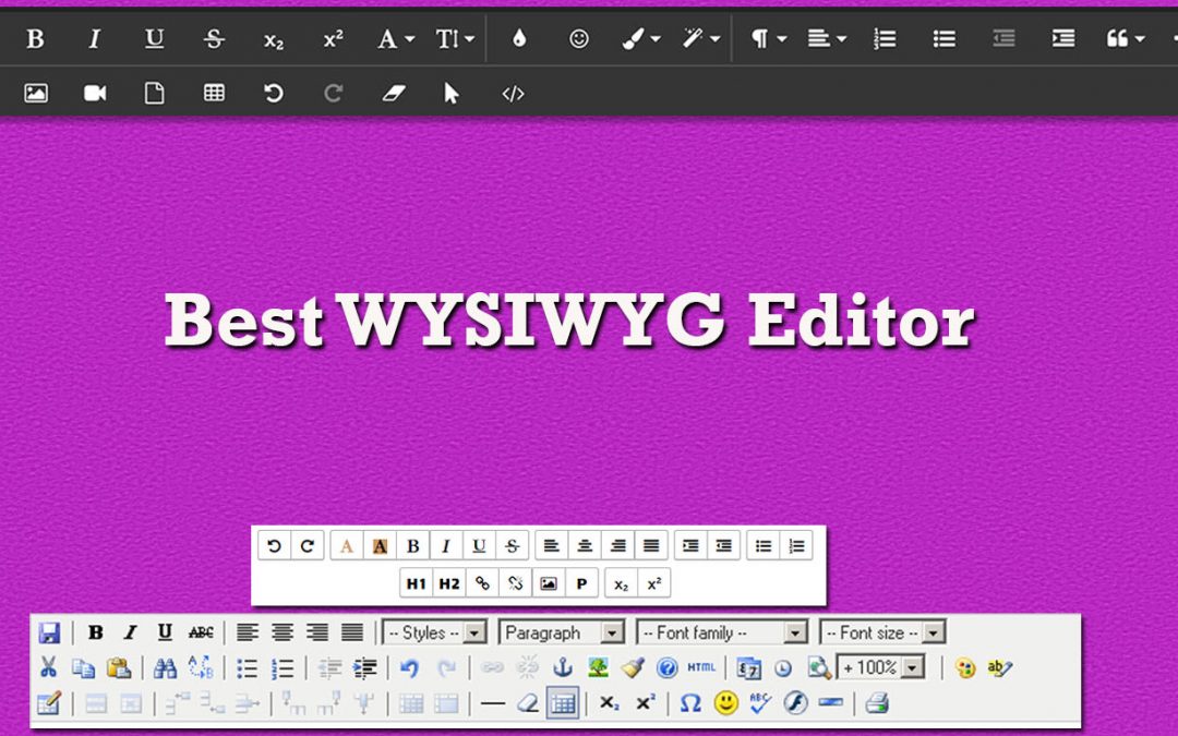 12+ Best JavaScript HTML5 WYSIWYG Editor - OnAirCode