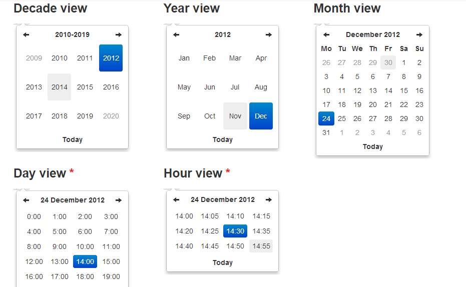 Date Time Picker Bootstrap