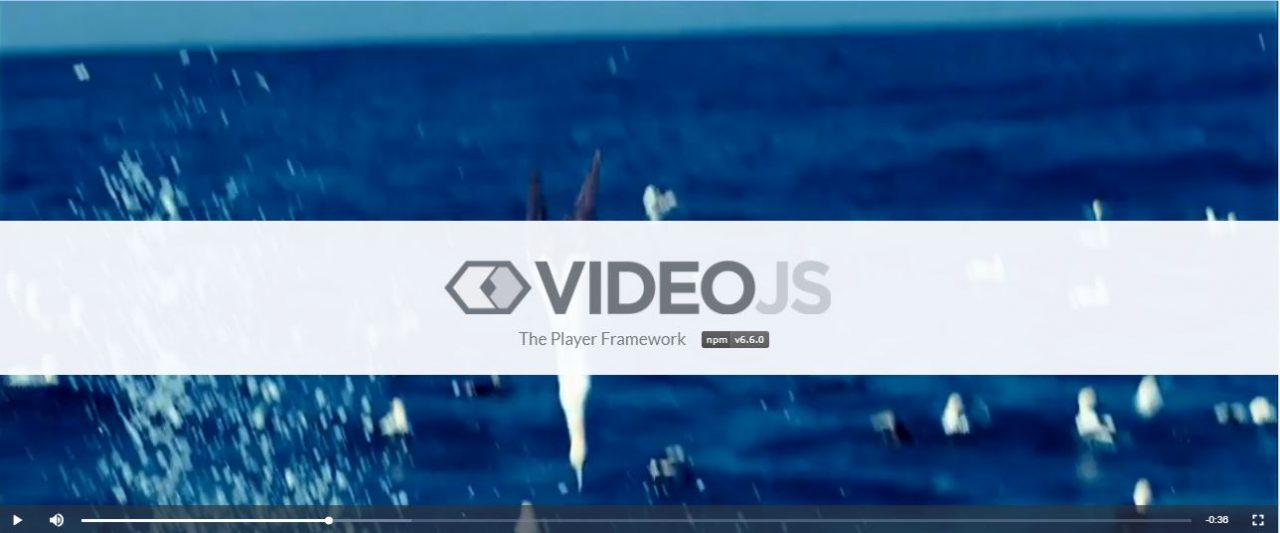 Videojs – The Player Framework
