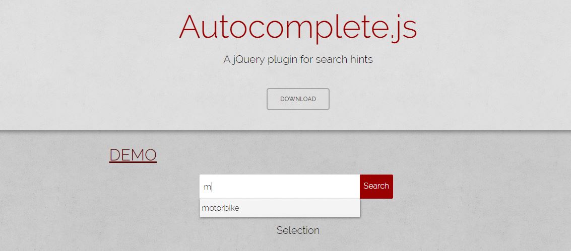 Autocomplete Search