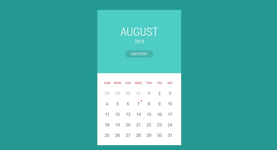 Calendar Material Design
