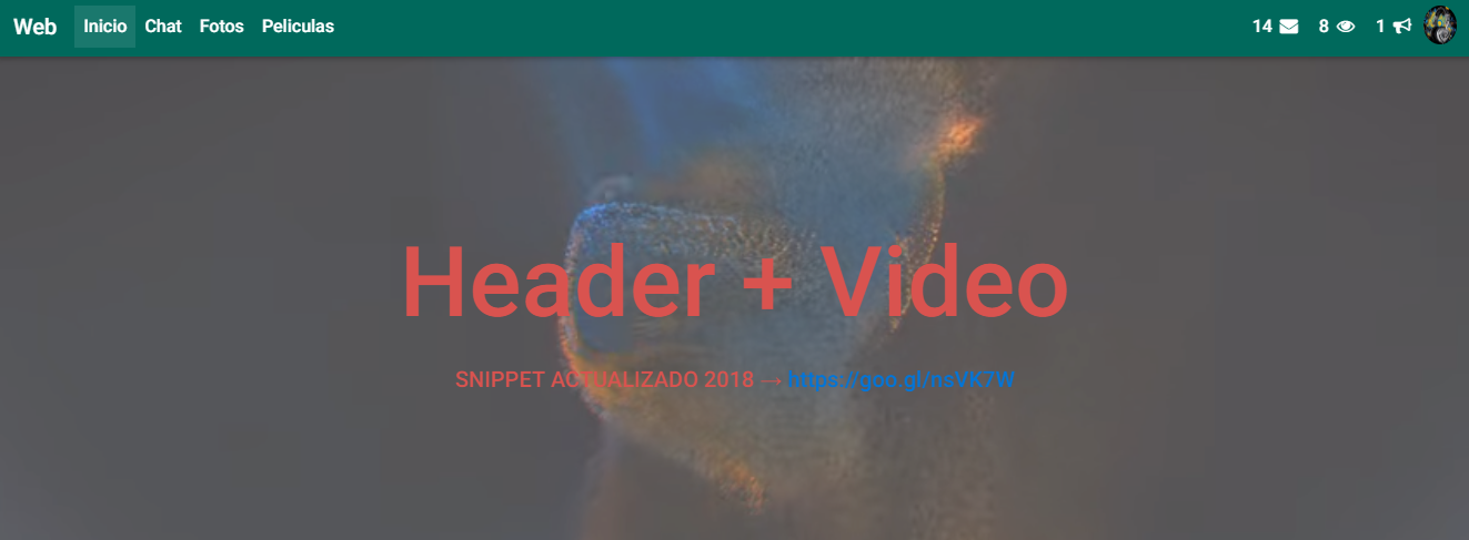 Header + Video