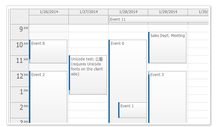 JavaScript Event Calendar