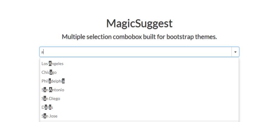 MagicSuggest - Combobox Built for Bootstrap