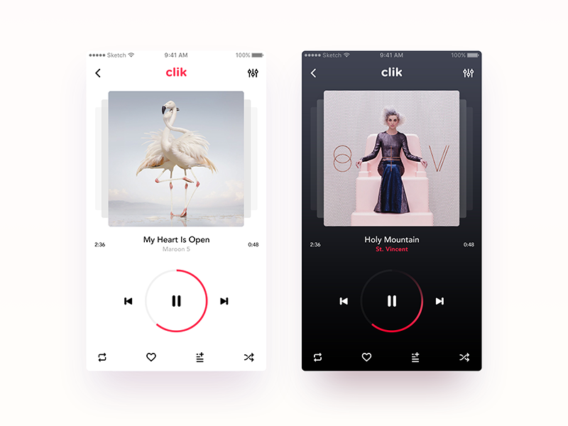 Music Player App - CLIK