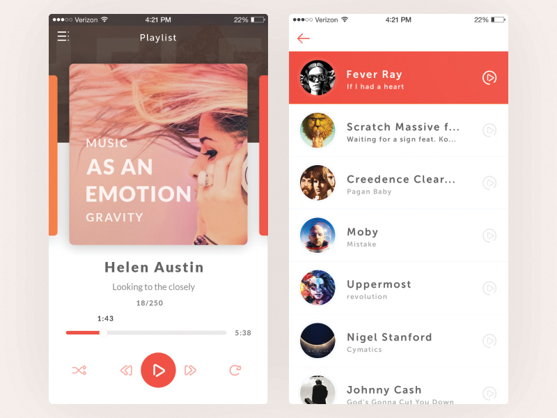 Music Player App UI