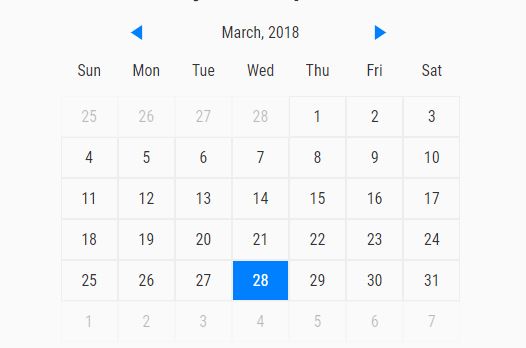 Simple Event Calendar With JavaScript