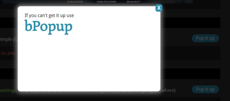 bPopup - jQuery Modal Popup Notification