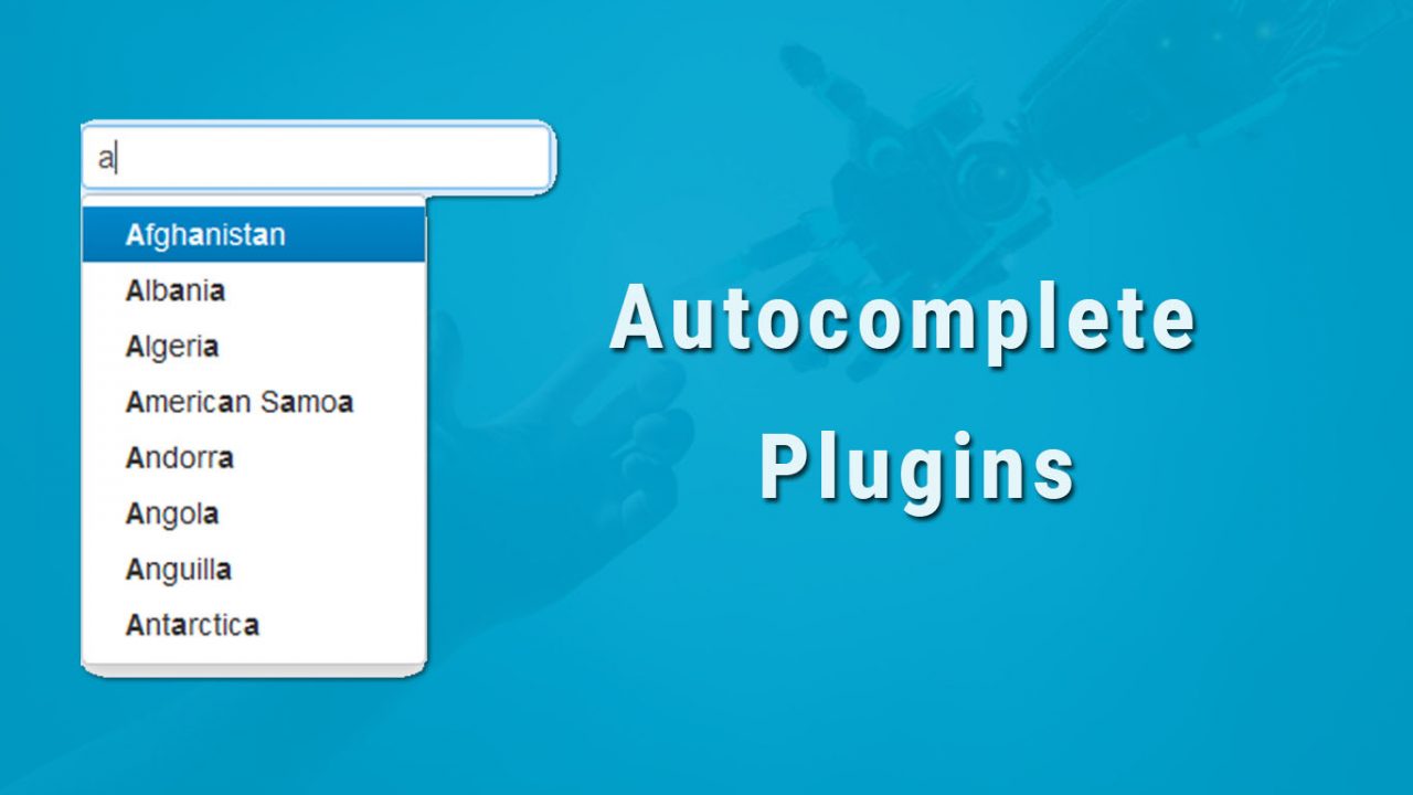 12+ jQuery Autocomplete Plugins