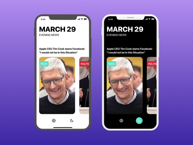 A Simple News App Concept