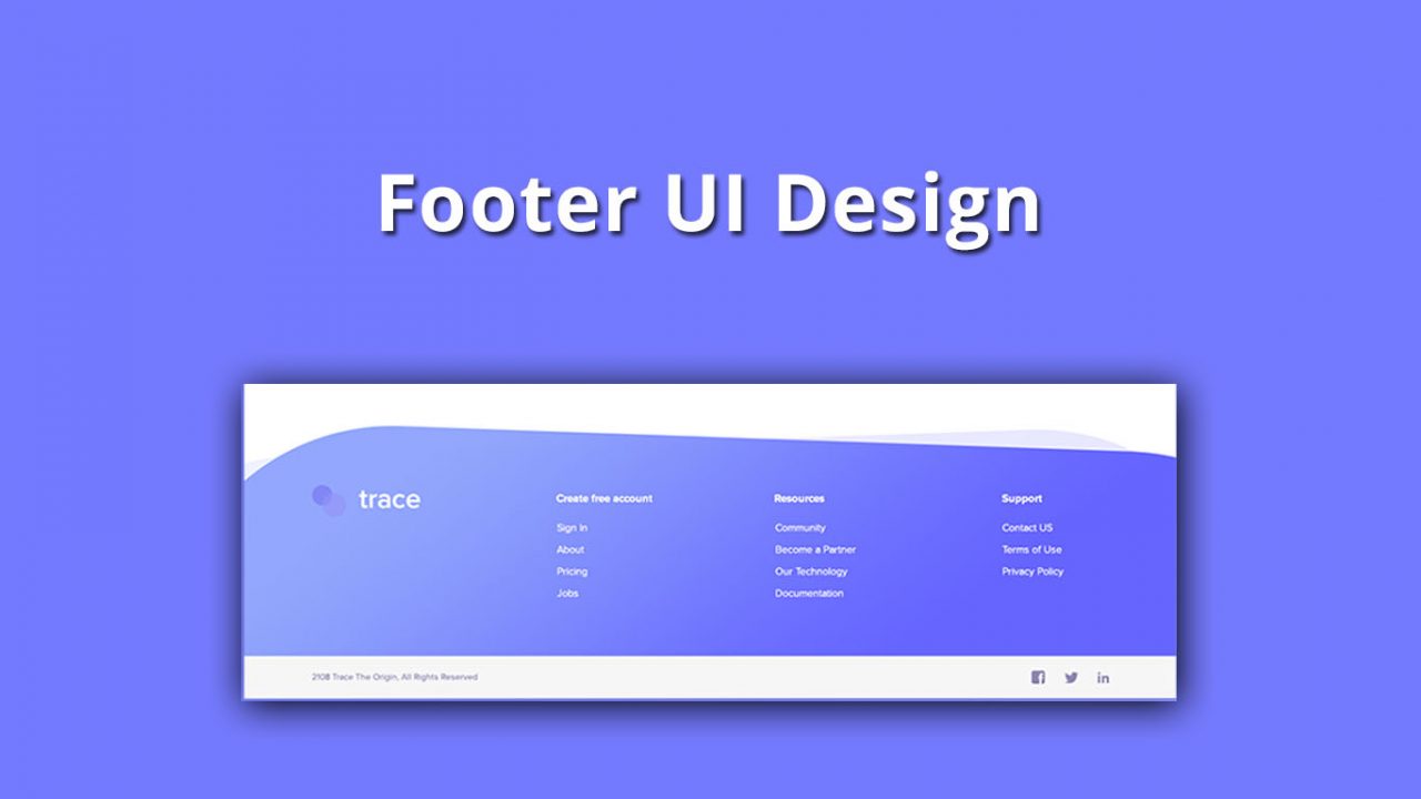 Footer UI Design