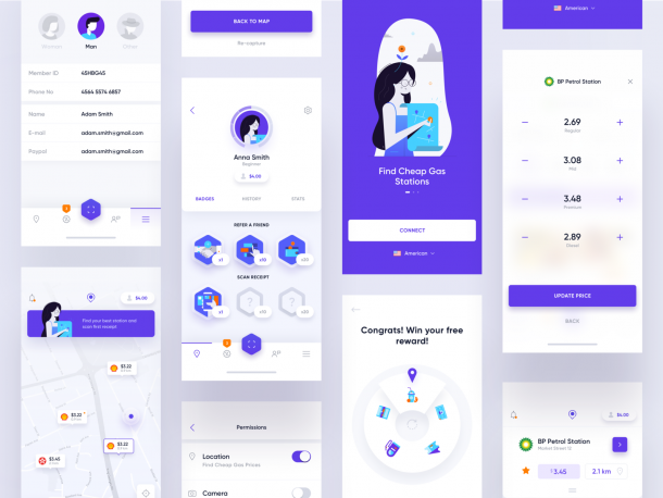 20+ Mobile App Profile Screen UI Design [Updated] - OnAirCode
