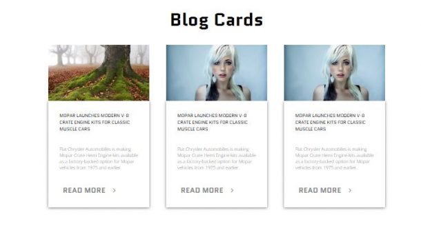 12+ Blog Card Design Example with Source Code - OnAirCode