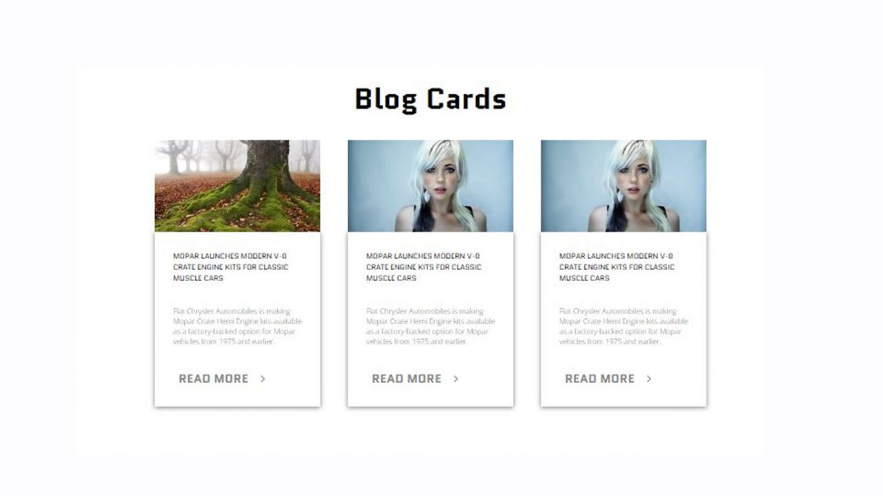 12+ Blog Card Design Example with Source Code