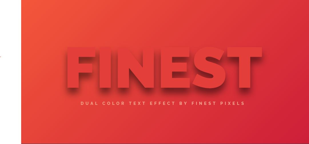 Dual Color Text Scroll Effect