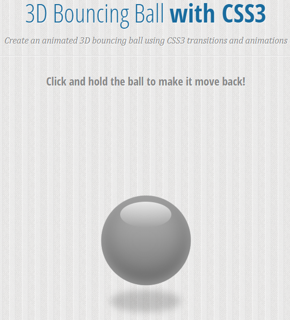 3D Bouncing Ball