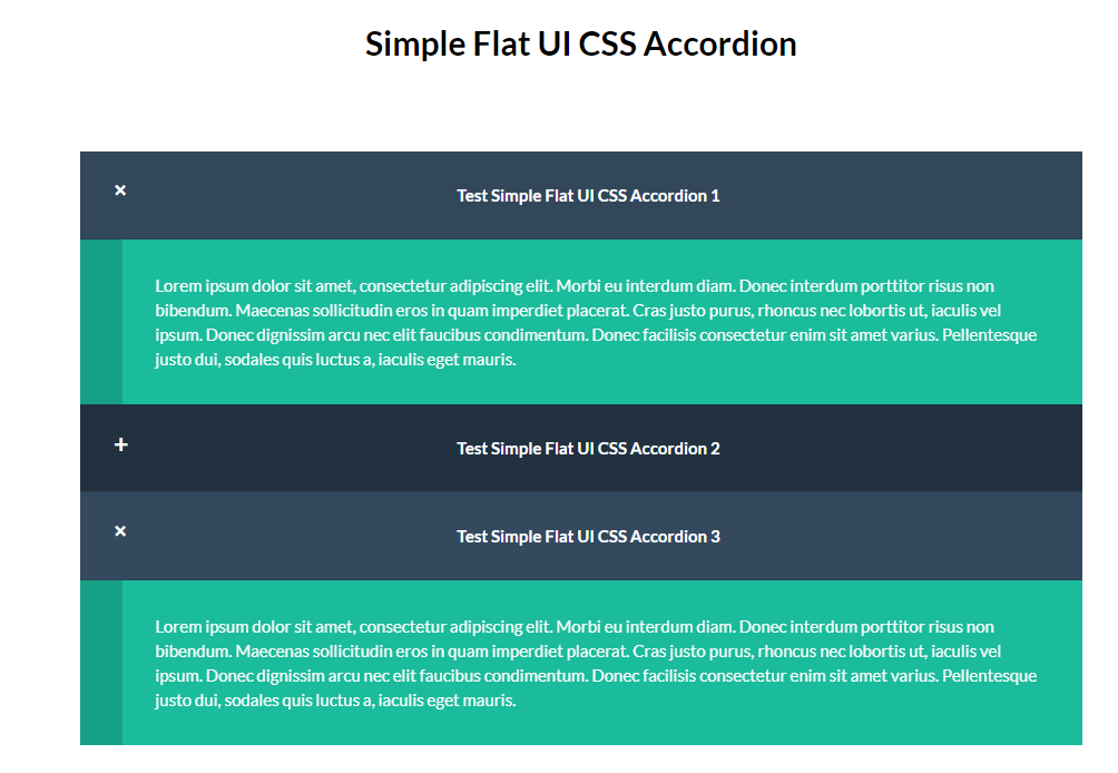 Simple Flat UI CSS