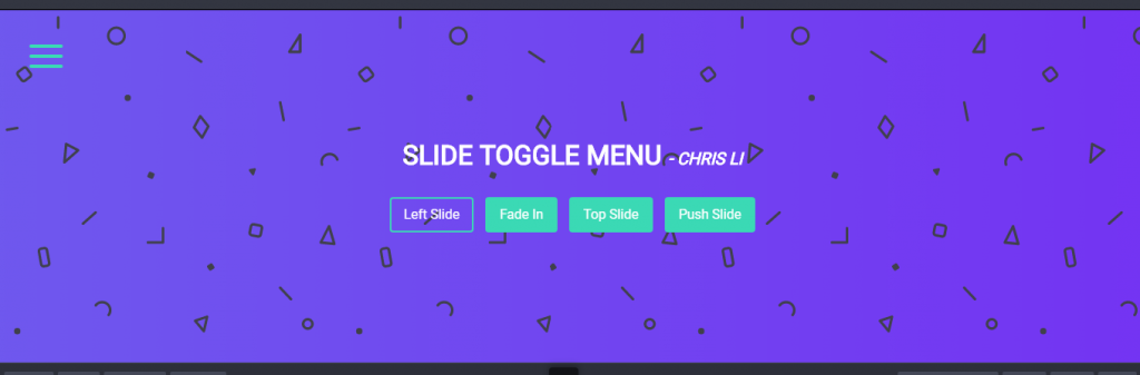 slide menu