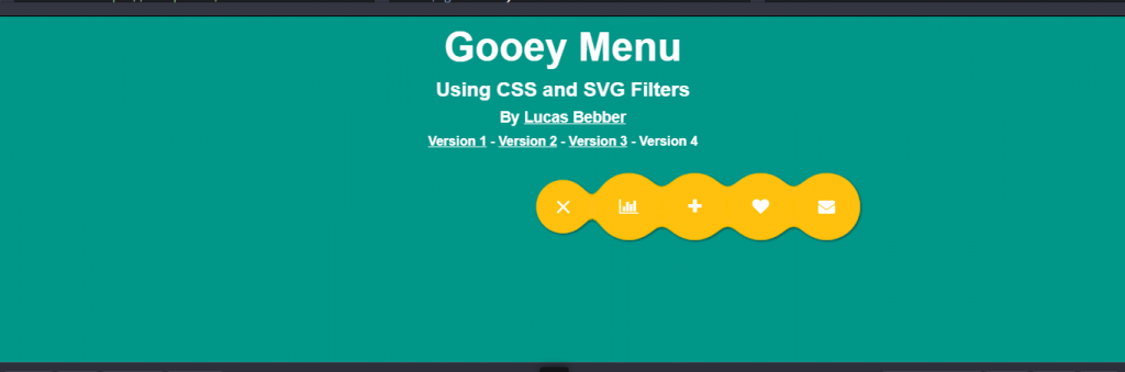 CSS Gooey Menu