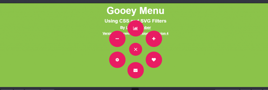 Circular toggle css menu examples